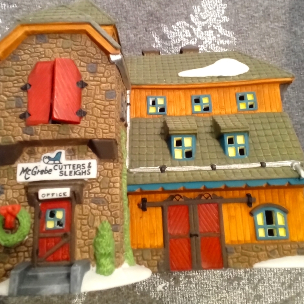Dept.56 Heritage Village New England Series McGrebe Cutters and Sleighs